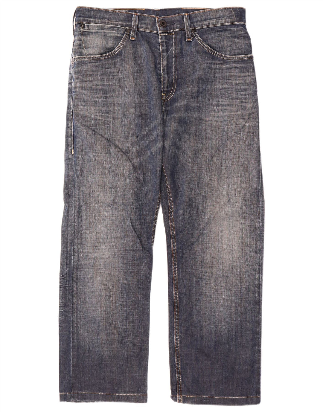 Levi's Herren Straight Jeans W34 L29 Blaue Baumwolle