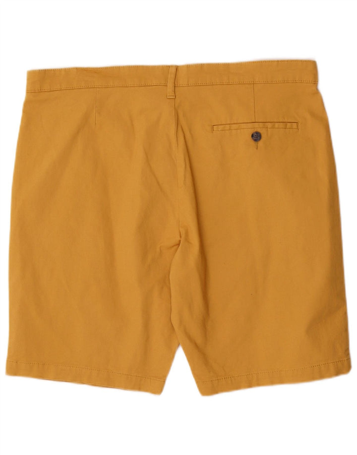 Marks & Spencer Herren-Chinoshorts W36, Größe L, Gelb, Baumwolle