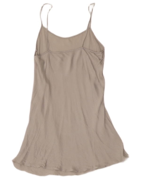Vintage Damen Slip-Kleid UK 10 Small Grey