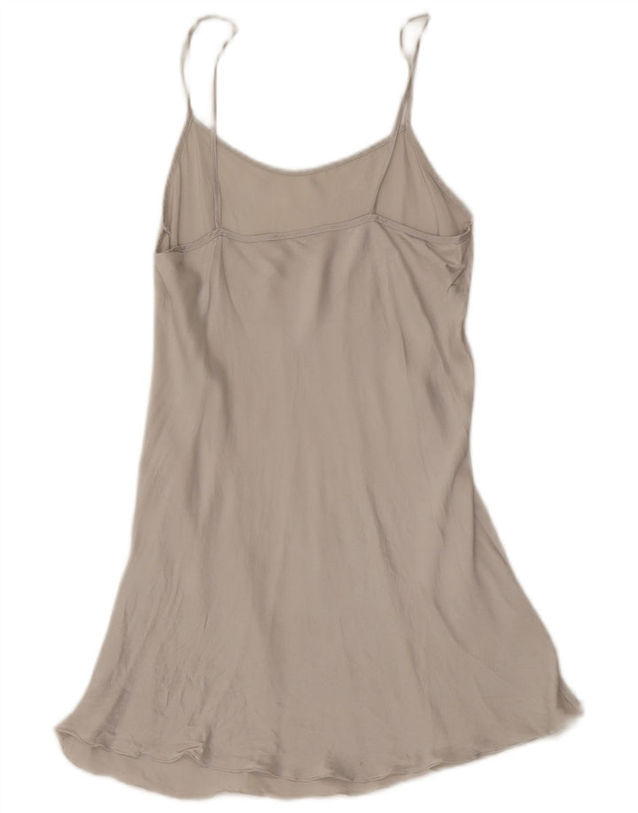 Vintage Damen Slip-Kleid UK 10 Small Grey