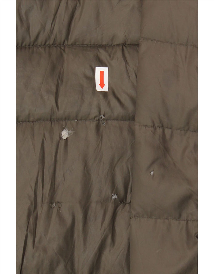 Zara Damen Wattierte Jacke UK 16 Large Khaki