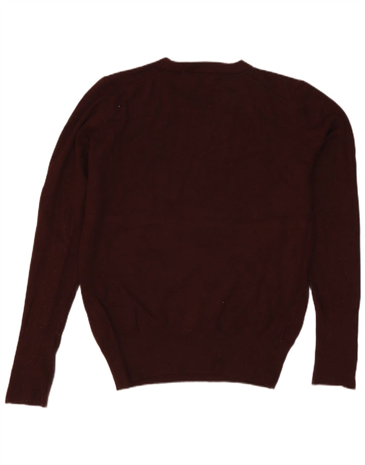 Zara Damen-Pullover mit Rundhalsausschnitt, UK 12, mittelbraune Viskose
