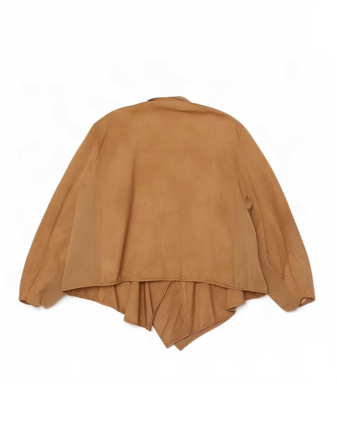 Marks & Spencer Damen Asymmetrisches Cardigan-Oberteil UK 24 4XL Beige Polyester
