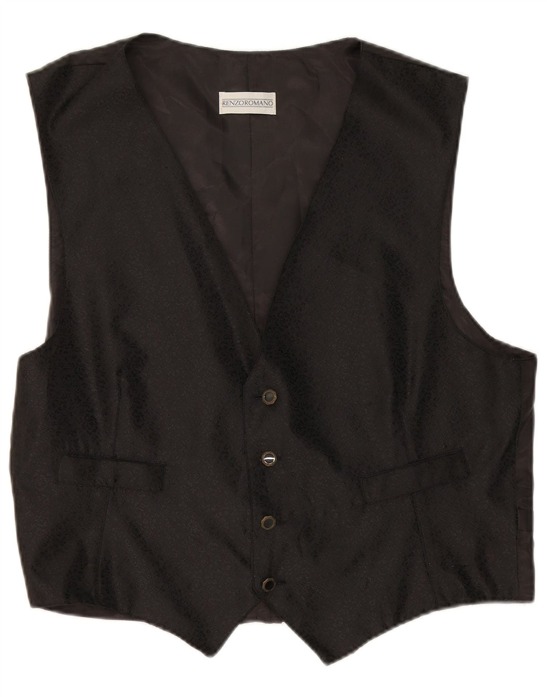 Renzo Herren Weste XL Schwarz Polyester