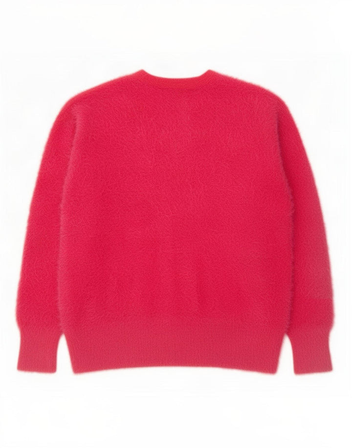 Marks & Spencer Damen-Pullover mit V-Ausschnitt, Gr. 14, mittelrosa, Polyamid