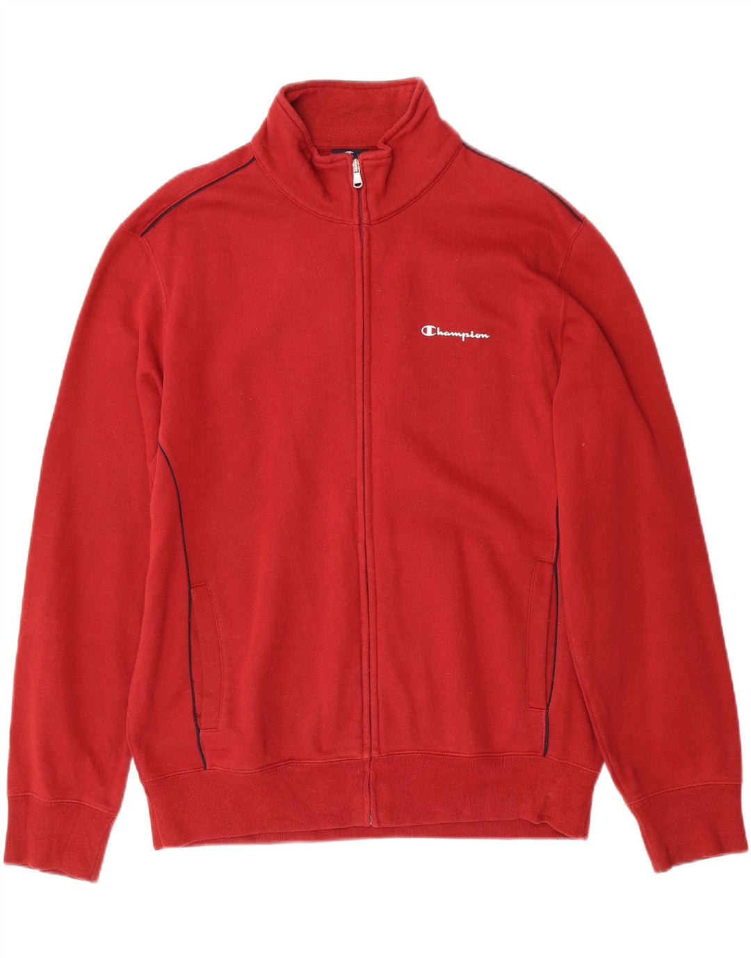 Champion Herren-Trainingsanzug-Top-Jacke, große rote Baumwolle