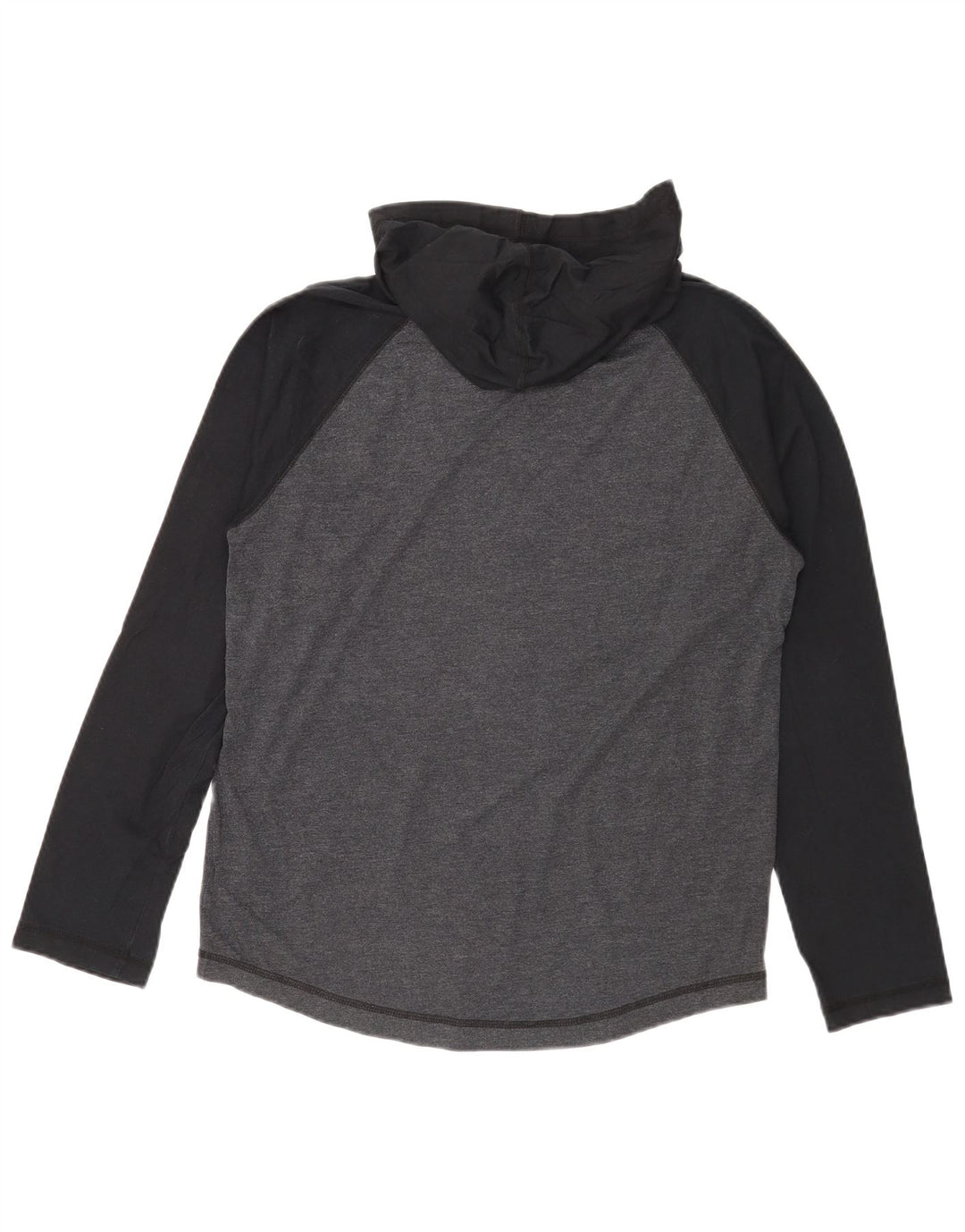 Puma Herren-Kapuzenoberteil mit langen Ärmeln, Mittelgrau, Colourblock-Baumwolle