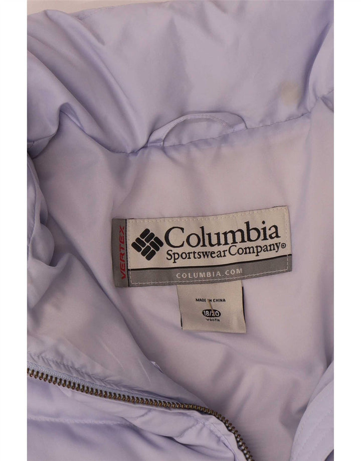 Columbia Wattierte Jacke für Mädchen, 15–16 Jahre, Lila, Polyester