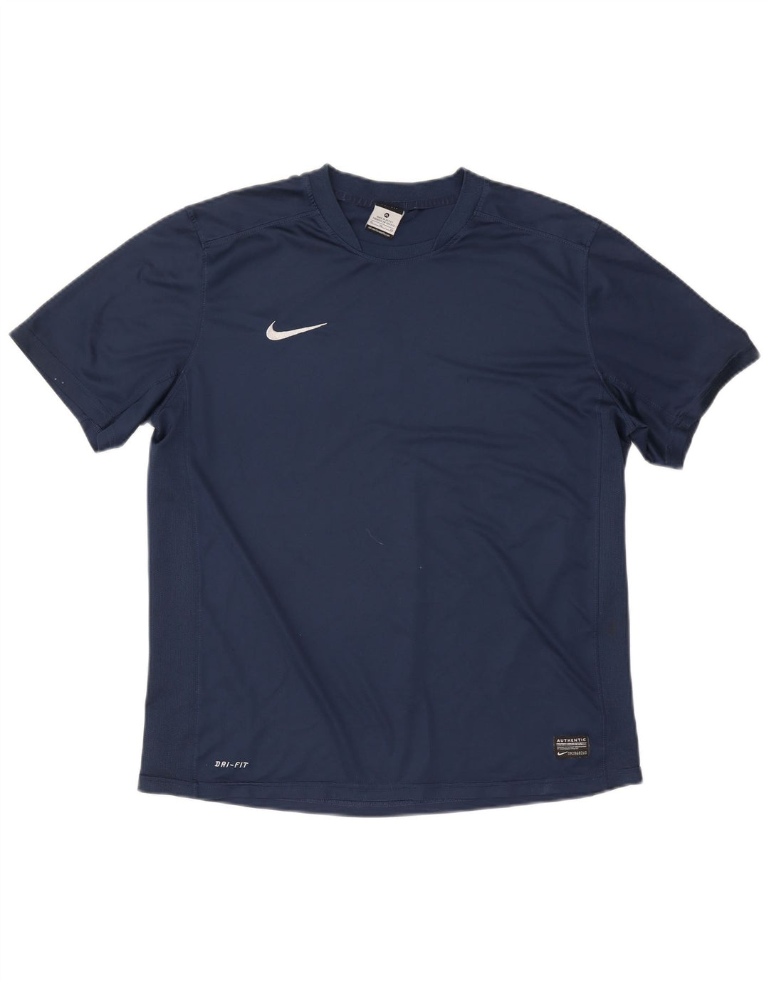 Nike Herren Dri Fit T-Shirt Top XL Marineblau Polyester