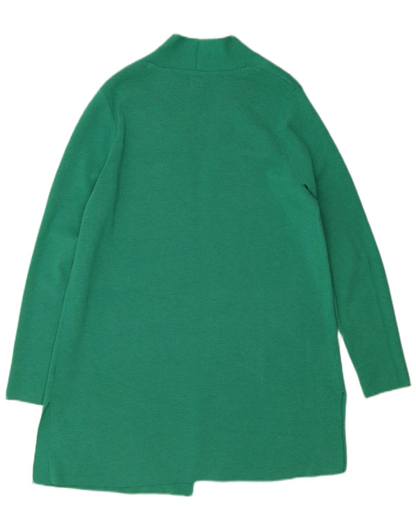 John Lewis Damen Longline Open Cardigan Pullover UK 12 Mittelgrün