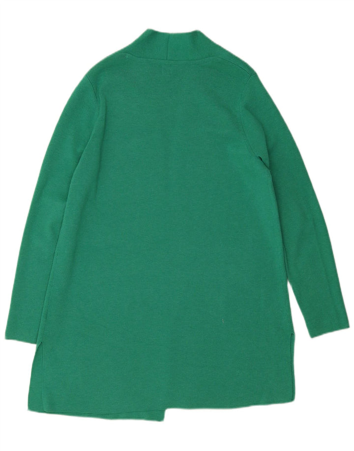 John Lewis Damen Longline Open Cardigan Pullover UK 12 Mittelgrün