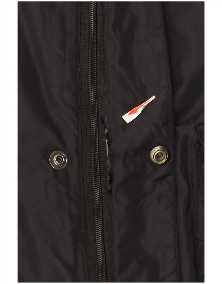 Hugo Boss Herrenmantel IT 50 Large Schwarz Polyamid
