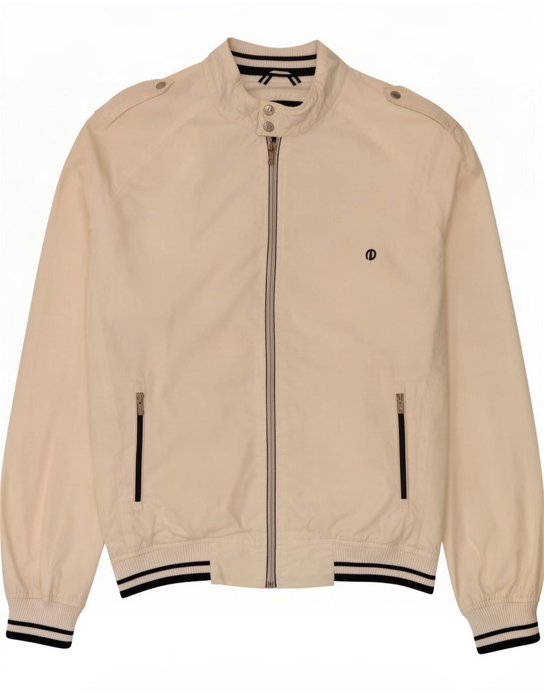 Jack & Jones Herren Bomberjacke UK 40 Large Weiß Polyester