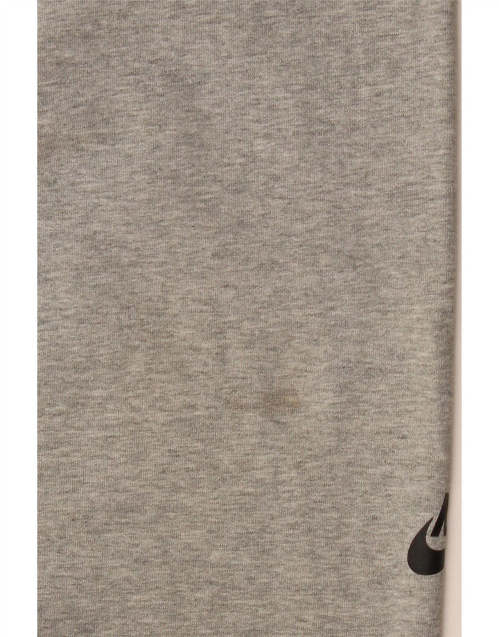 NIKE Damen Graphic Leggings UK 14 Large Graue Baumwolle