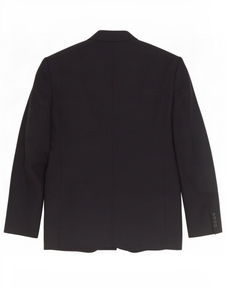 Marks & Spencer Herren-Blazer mit 2 Knöpfen, UK 42, große schwarze Wolle