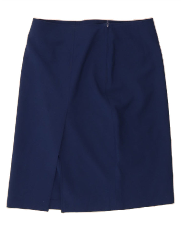 BENETTON Womens Straight Skirt IT 44 Medium W30 Blue Polyester Vintage Benetton and Second-Hand Benetton from Messina Hembry 