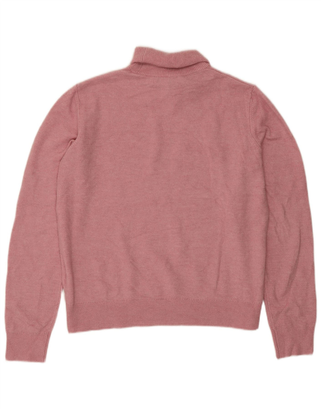 Marks & Spencer Damen-Pullover mit Rollkragen, Gr. 10, Größe S, Rosa, Polyester