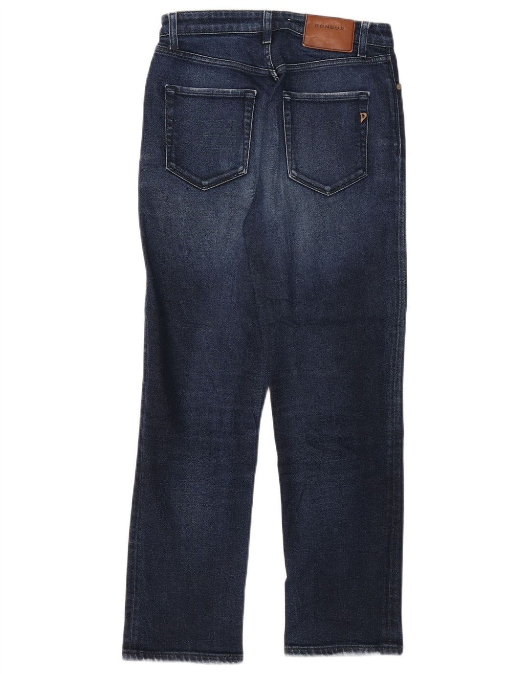Dondup Damen Straight Jeans W28 L27 Marineblaue Baumwolle