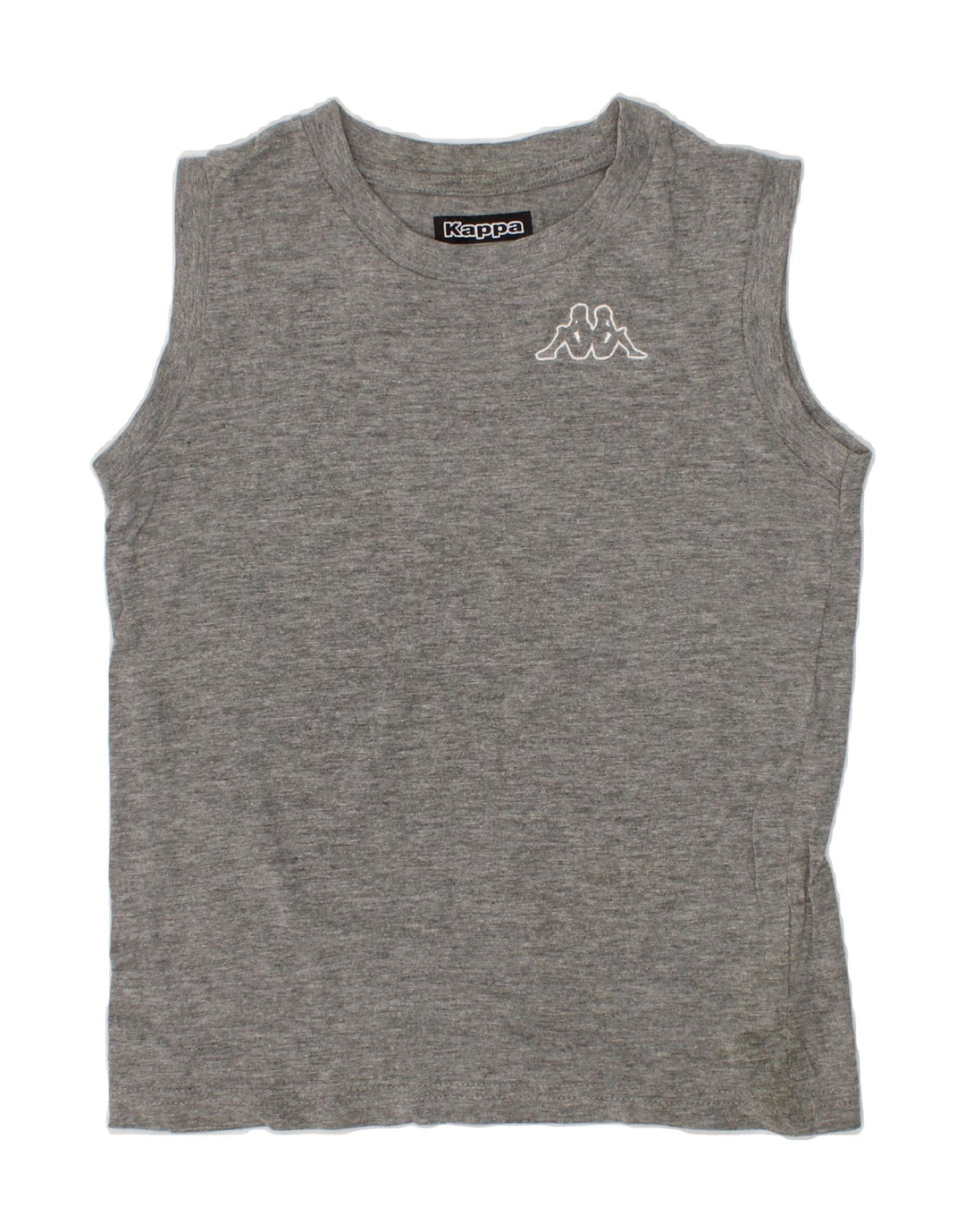 KAPPA Boys Vest Top 5-6 Years Grey Cotton Vintage Kappa and Second-Hand Kappa from Messina Hembry 