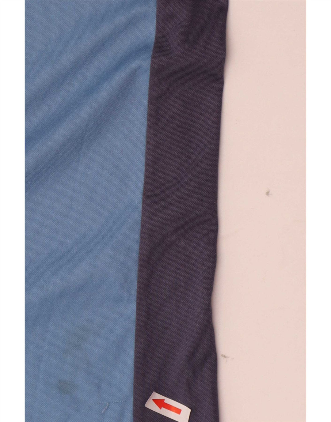 Lotto Herren-Poloshirt mit Reißverschluss, XL, blaues Farbblock-Polyester