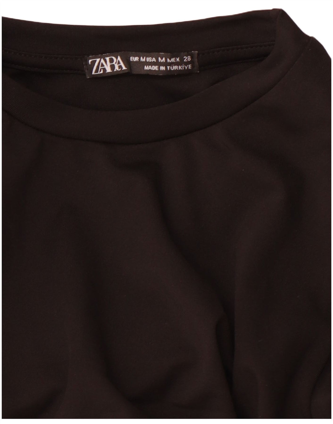ZARA Damen Langarm-Maxikleid UK 12 Medium Schwarz