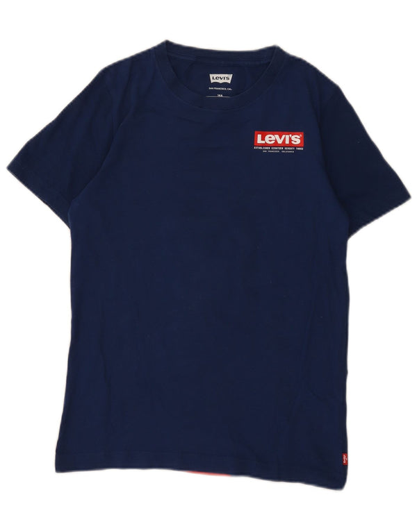Levi's T-Shirt mit Grafik für Jungen, 13–14 Jahre, marineblaue Baumwolle