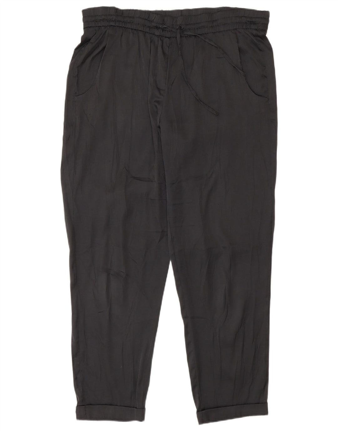 Benetton Damen-Hose, normal, Freizeithose, Größe M, W30, L27, Schwarz, Polyester