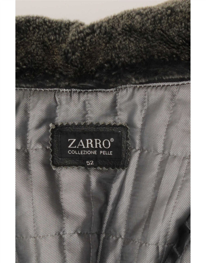 Zarro Herren Lederjacke IT 52 XL Schwarz