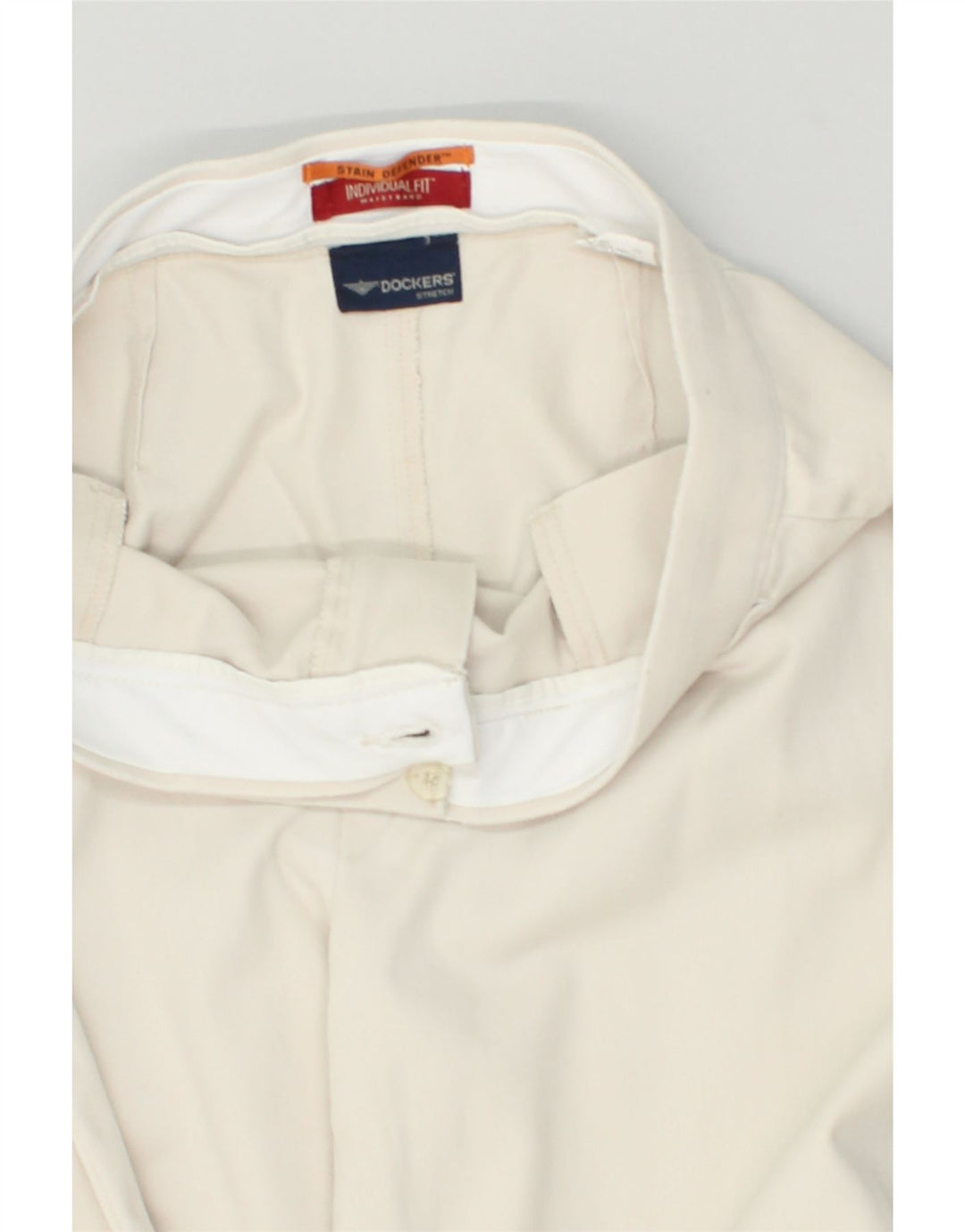 DOCKERS Womens Slim Chino Trousers W30 L29  White Cotton | Vintage Dockers | Thrift | Second-Hand Dockers | Used Clothing | Messina Hembry 