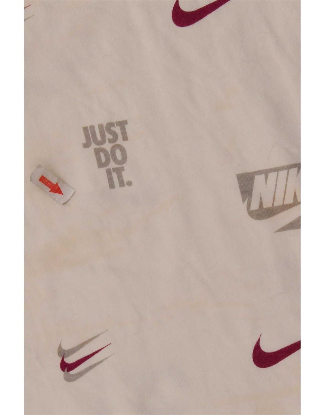 Nike Herren-T-Shirt mit Grafik, Größe L, aus weißer Baumwolle