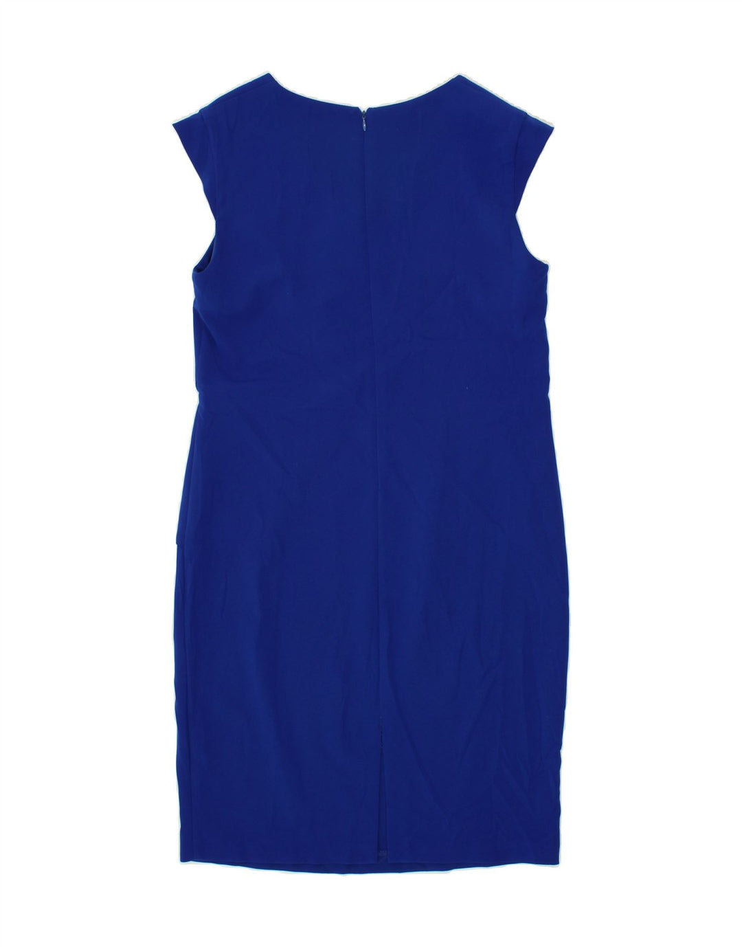 CARLA FERRONI Womens Sleeveless Sheath Dress IT 44 Medium Blue Polyester Vintage CARLA FERRONI and Second-Hand CARLA FERRONI from Messina Hembry 