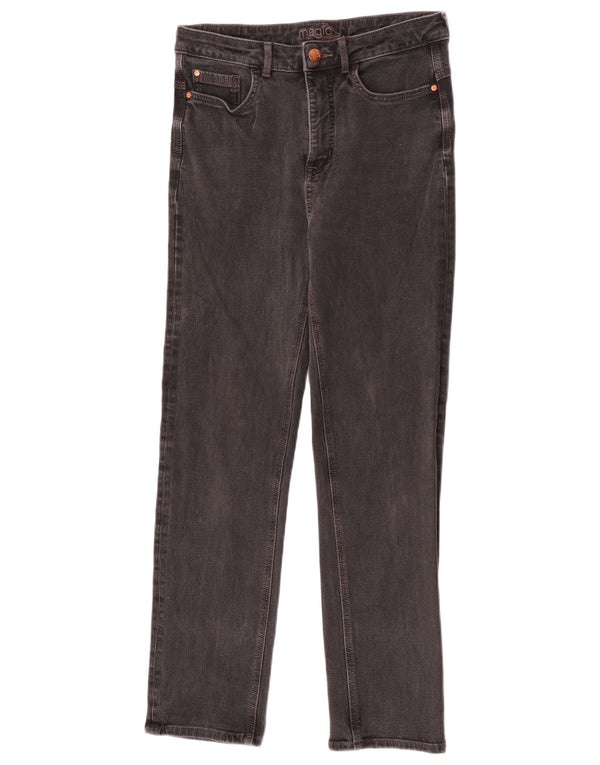Marks & Spencer Damen Slim Jeans UK 12 Medium W30 L28 Schwarze Baumwolle