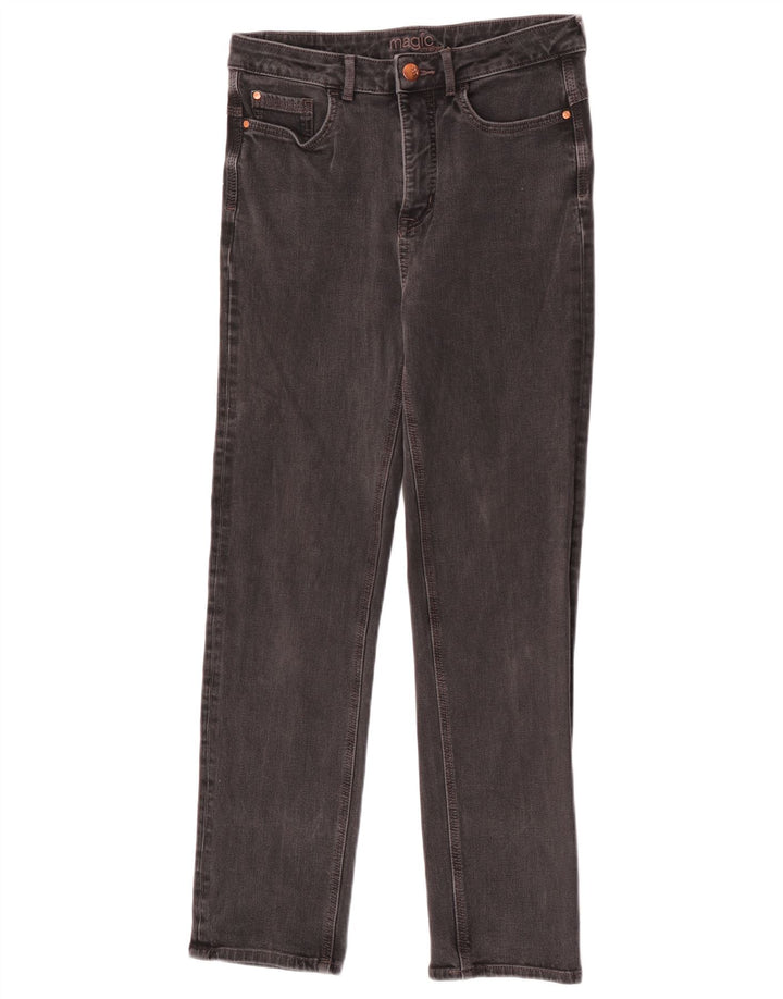 Marks & Spencer Damen Slim Jeans UK 12 Medium W30 L28 Schwarze Baumwolle