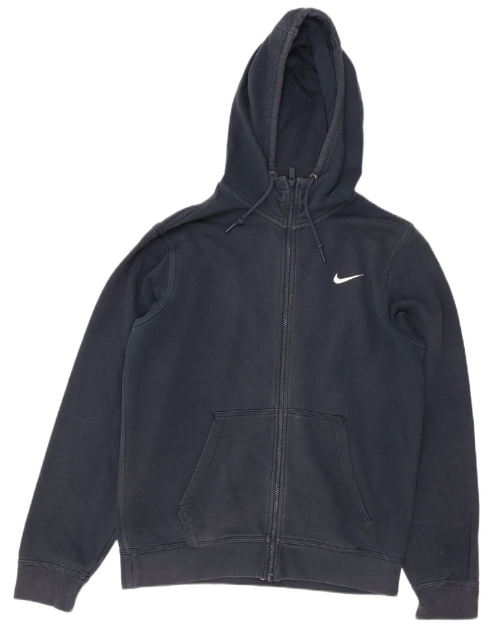 Nike Herren-Kapuzenpullover mit Reißverschluss, mittelmarineblaue Baumwolle