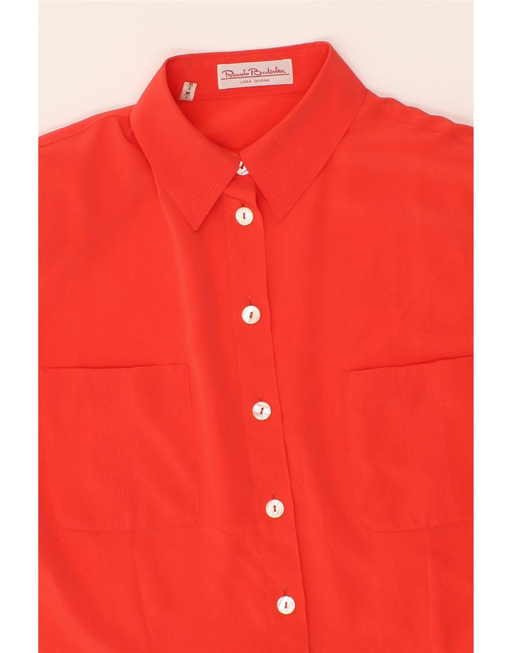 LINEA DONNA Womens Shirt IT 48 XL Red Polyester Vintage Linea Donna and Second-Hand Linea Donna from Messina Hembry 