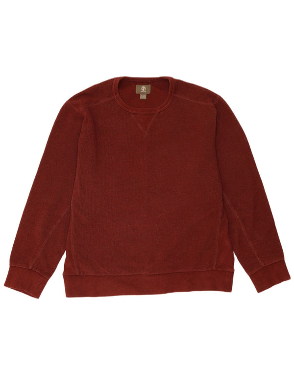 TIMBERLAND Herren-Sweatshirt mit normaler Passform, XL, rote Baumwolle