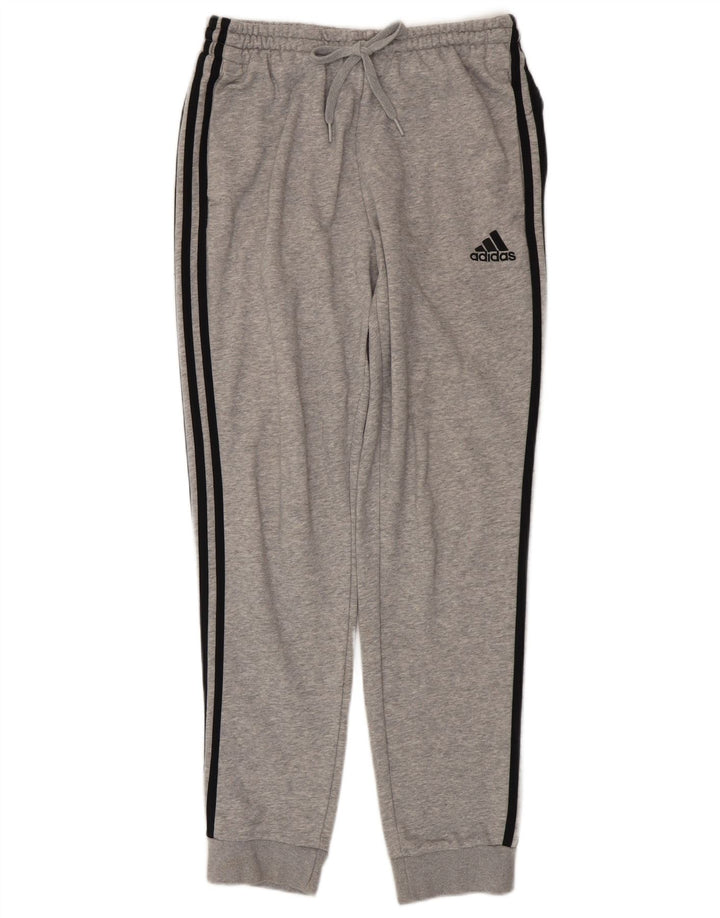 ADIDAS Mens Tracksuit Trousers Joggers Medium  Grey Cotton