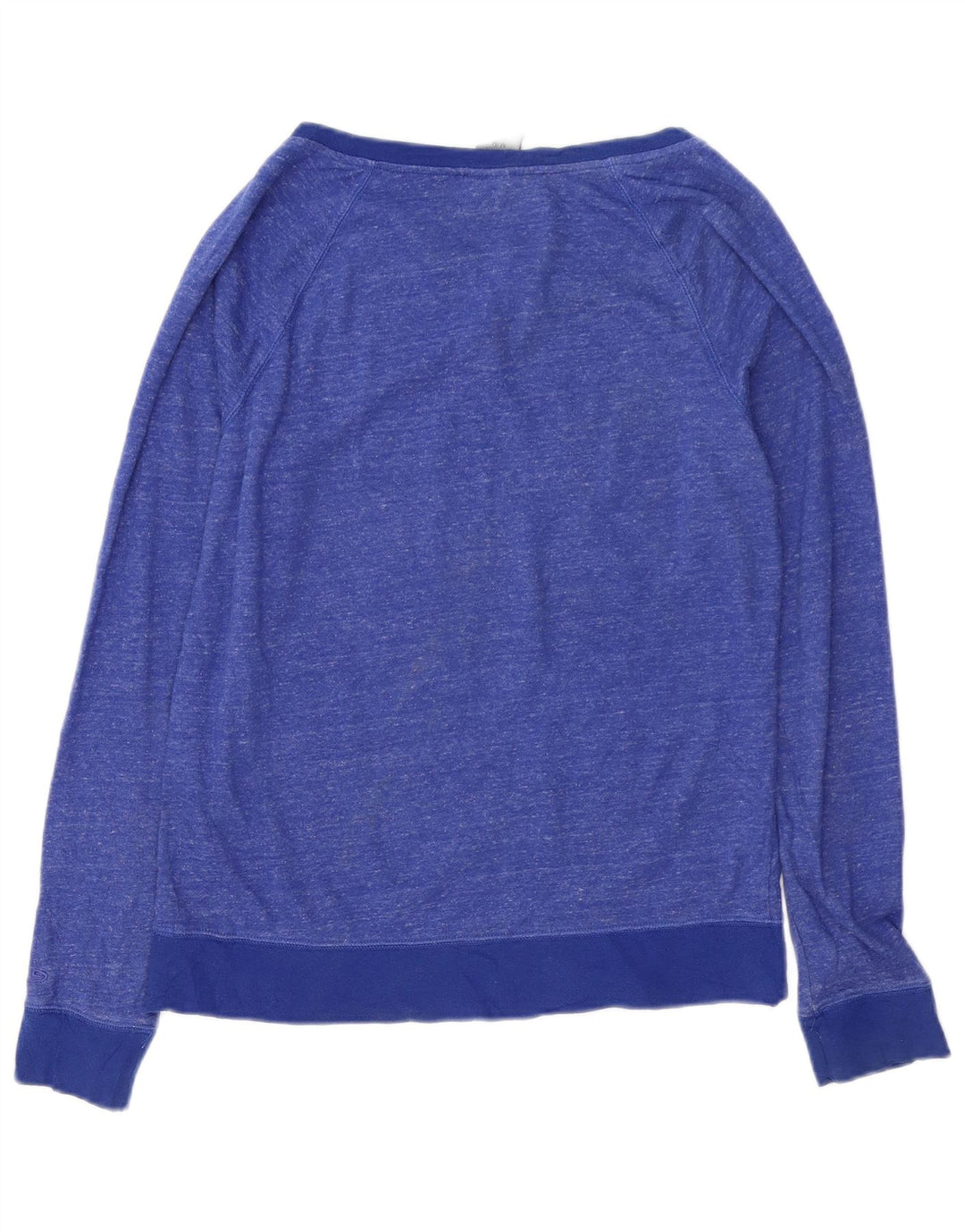 CHAMPION Damen-Sweatshirt-Pullover, UK 14, mittelblau gefleckte Baumwolle