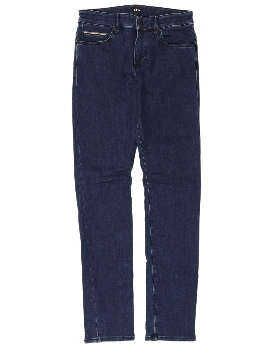 Hugo Boss Herren Slim Jeans W30 L32 Marineblaue Baumwolle