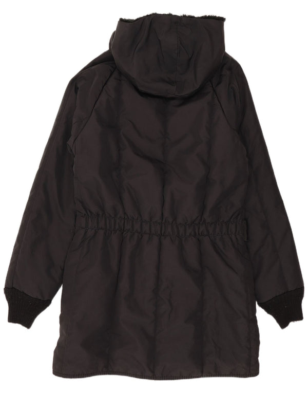 Refrigiwear Womens Cruzcampo Hooded Wattierter Mantel UK 10 Small Schwarzes Nylon