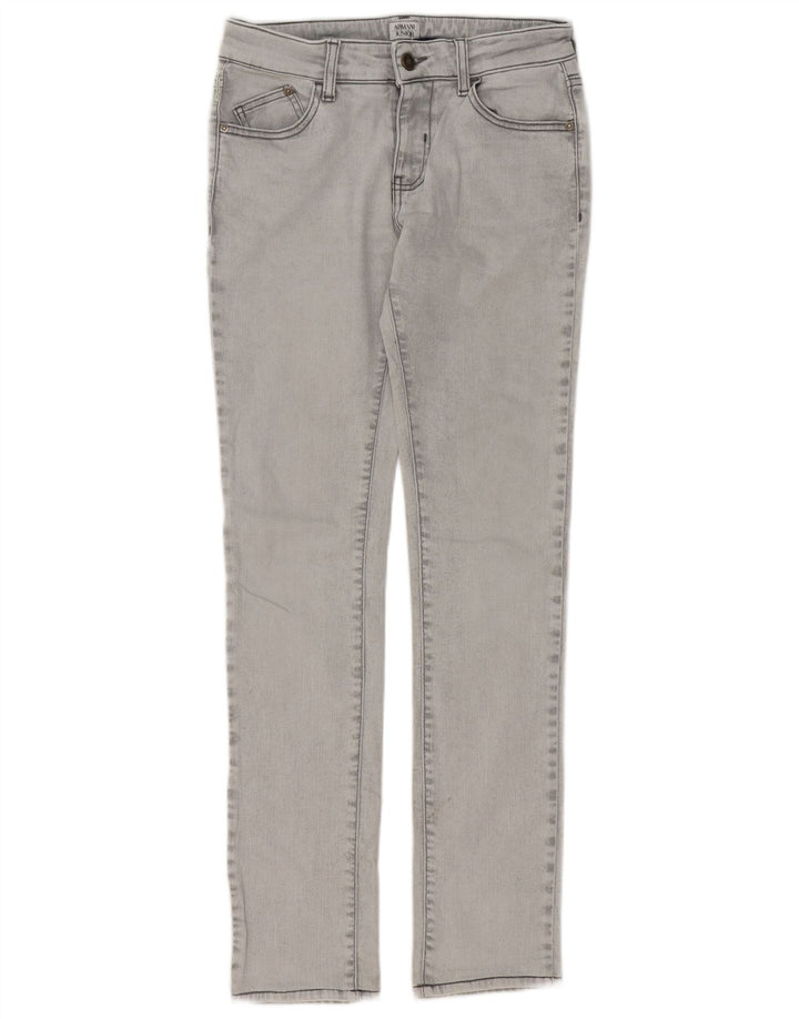 ARMANI JUNIOR Boys Slim Jeans 15-16 Years W28 L31 Grey Cotton