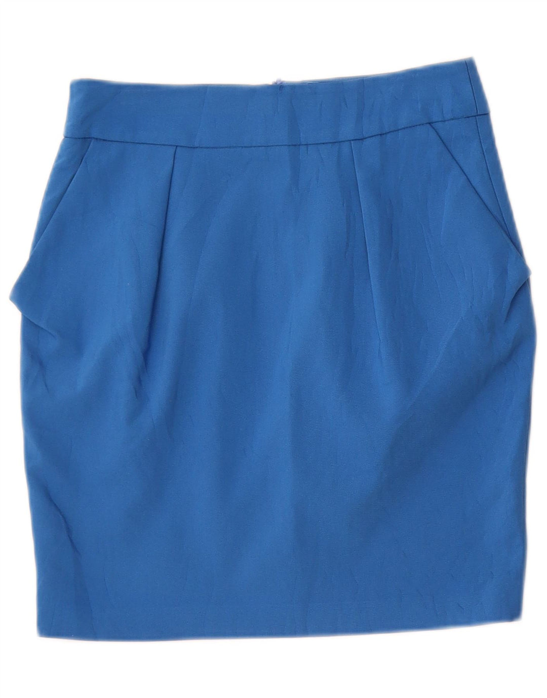 Zara Damen Minirock Small W26 Blaues Polyester