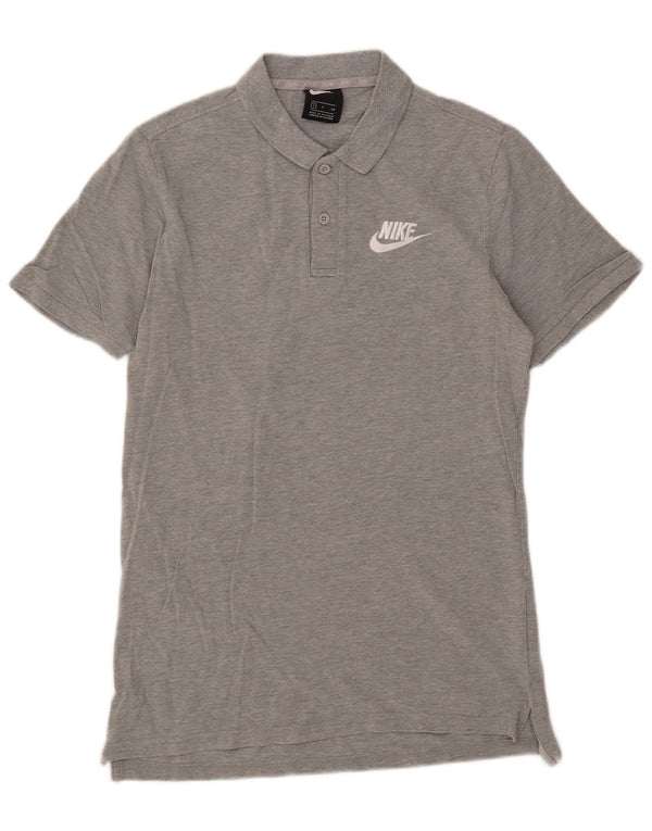 Nike Herren-Poloshirt, klein, graue Baumwolle