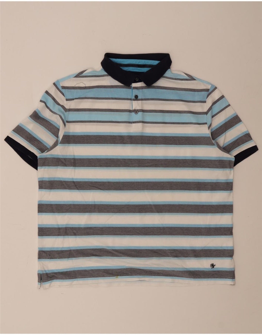Marks & Spencer Herren Blue Harbor Poloshirt 2XL Mehrfarbig gestreift