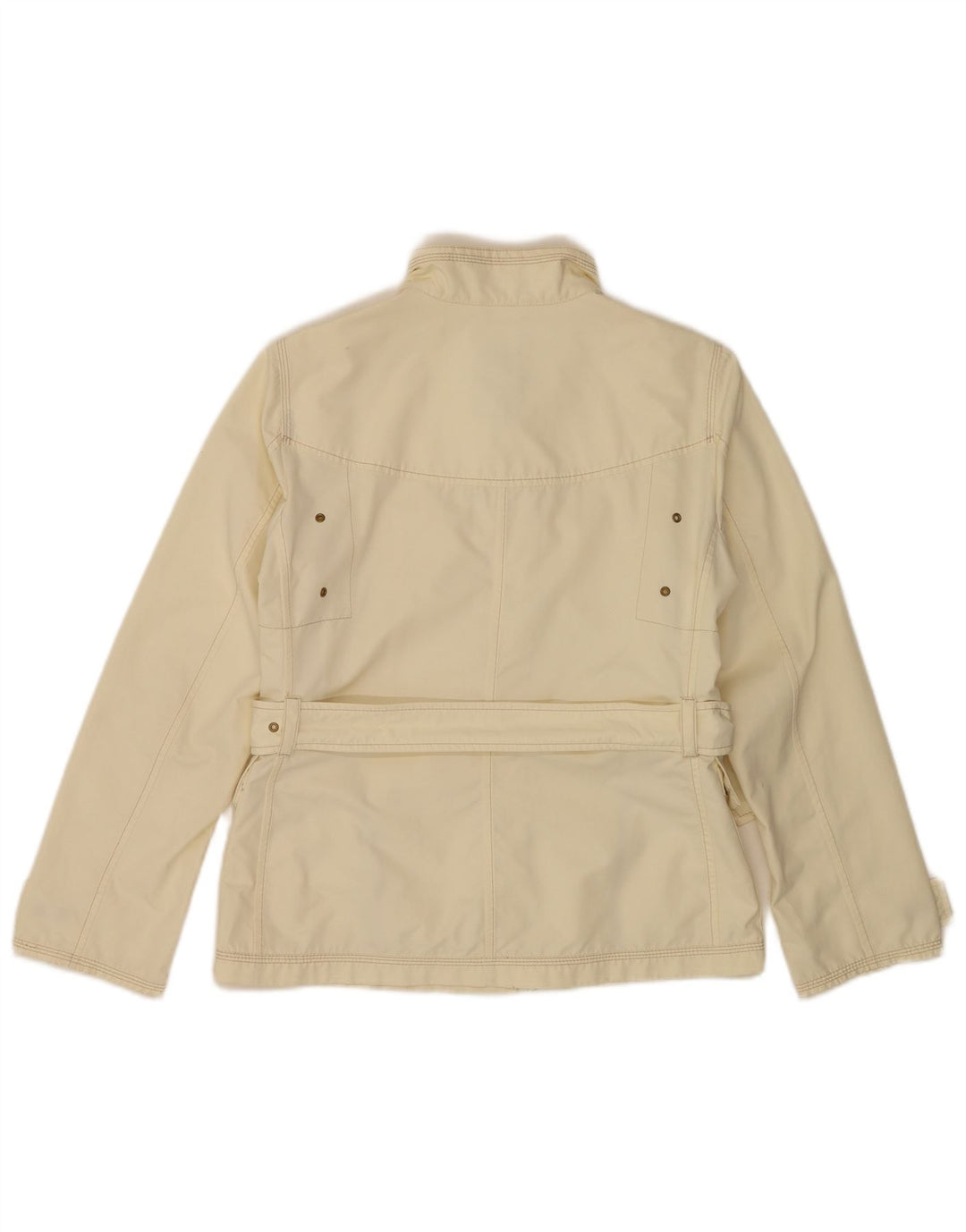 Fay Womens Utility Jacke UK 10 Small Off White Polyester