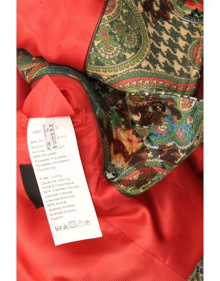 NVSCO Womens 2 Button Blazer Jacket UK 18 XL  Multicoloured Floral Vintage NVSCO and Second-Hand NVSCO from Messina Hembry 