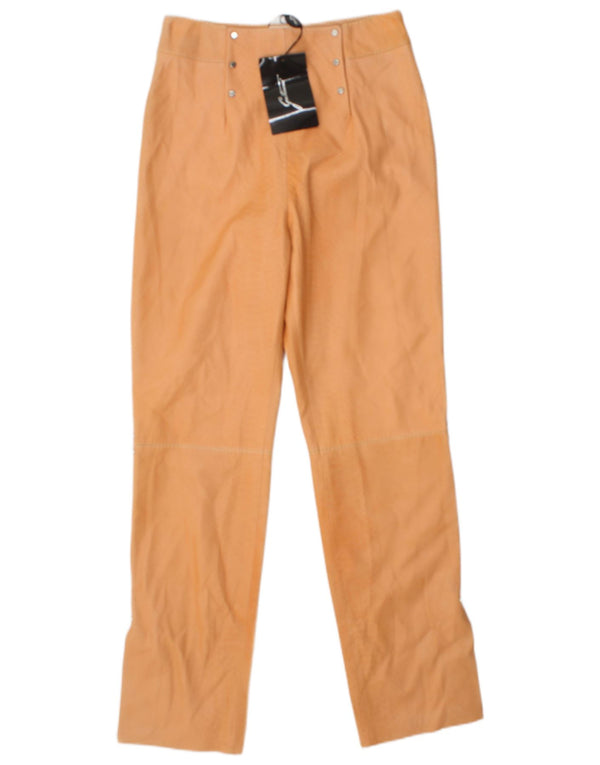 Gattinoni Damen gerade Hose IT 42 Medium W28 L29 Orange Animal Print