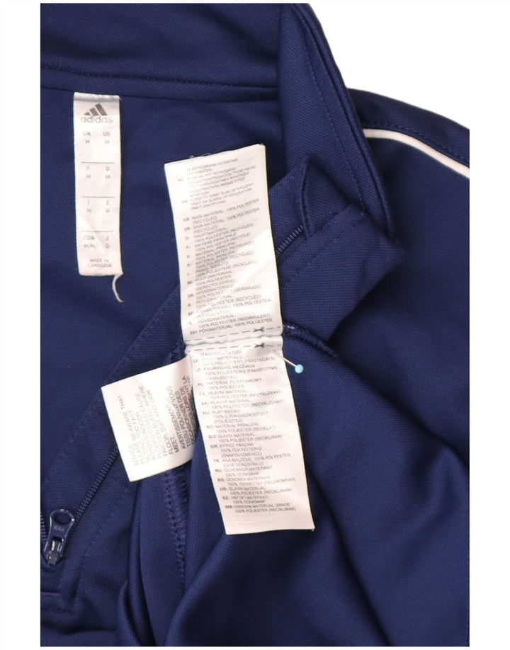 ADIDAS Herren Aeroready Zip Neck Pullover Trainingsanzug Top Mittel Marineblau