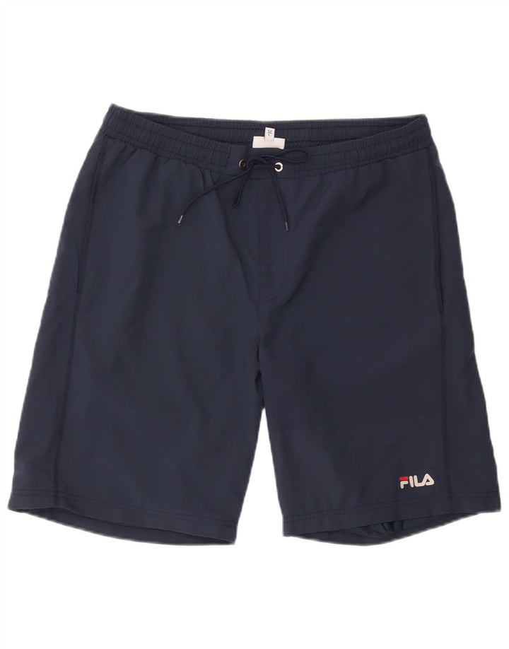 Fila Herren-Sportshorts, groß, marineblau, Polyester