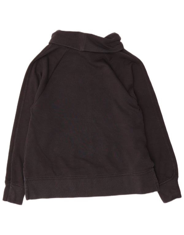 Nike Womens Graphic Oversized Sweatshirt Pullover UK 10 Small Schwarz Baumwolle